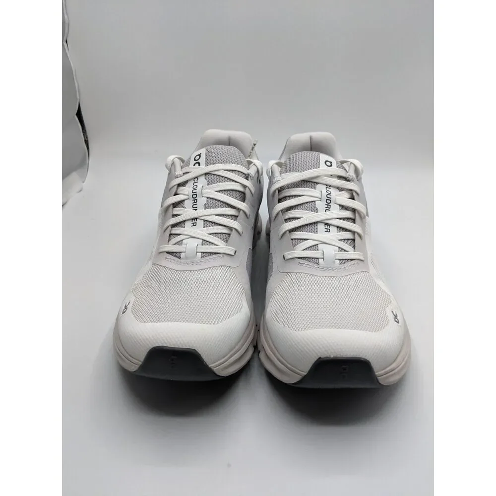On Women's Cloudrunner Sneakers, White/Frost, 8 Medium US - Picture 3 of 9